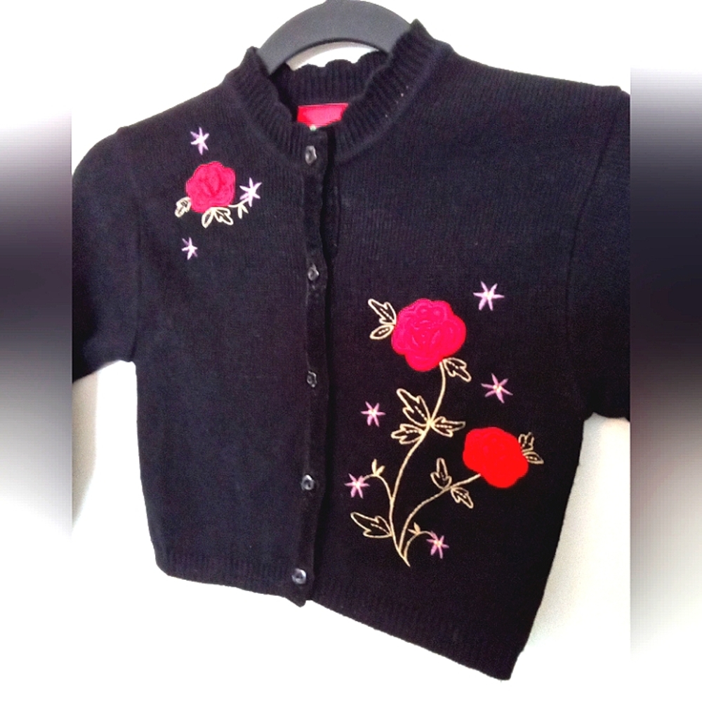 Rascals Long Sleeve Embellished Button Up Cardigan